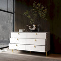 Mid-Century 6-Drawer Storage Dresser Chest Sideboard