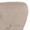 Set of 2 Grandview Tufted Upholstered Dining Chairs with Nailhead Trim and Ring Pull