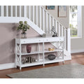 Oxford 60-Inch Console Table with Shelves and 2 Drawers by Convenience Concepts