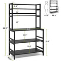 5-Tier Kitchen Baker's Rack with Storage - Microwave Oven Cart
