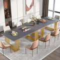 Contemporary 70.8-Inch White Dining Table for 6-8 Guests