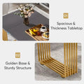 Contemporary 70.8-Inch White Dining Table for 6-8 Guests