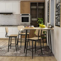 Cairo 5-Piece Counter Height Dining Table Set in Industrial Metal by Furniture of America