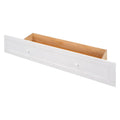 Nestfair White Queen-Sized Murphy Bed with Drawer and Shelves - Mobile Design