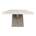 Modern Dining Table with Concrete Top and X Shape Base