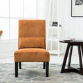Porch & Den Vista Armless Chenille Accent Chair with Kidney Pillow