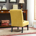 Porch & Den Vista Armless Chenille Accent Chair with Kidney Pillow