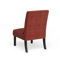 Porch & Den Vista Armless Chenille Accent Chair with Kidney Pillow
