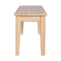 Solid Wood Dining Bench in Shaker Style