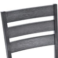 Set of 4 Slat Back Wooden Dining Chairs