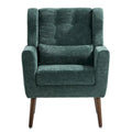 Cozy Mid-Century Reading Chair Upholstered in Chenille Fabric