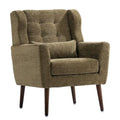 Cozy Mid-Century Reading Chair Upholstered in Chenille Fabric
