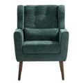 Cozy Mid-Century Reading Chair Upholstered in Chenille Fabric