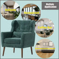 Cozy Mid-Century Reading Chair Upholstered in Chenille Fabric