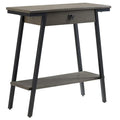 Leick Home Empiria Wooden Console Table with Drawer and Metal Frame