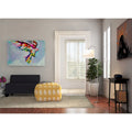 Leick Home Empiria Wooden Console Table with Drawer and Metal Frame