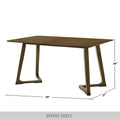 CraftPorch Retro-Inspired Mid-Century Dining Table