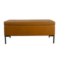 HomePop Metal-Leg Storage Bench