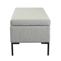 HomePop Metal-Leg Storage Bench