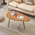 Unique Oval Coffee Table for Small Spaces - Dimensions: 22.2D x 42.5W x 17.1H