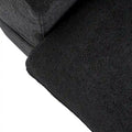 Sectional Couch with L-Shaped Design and Linen Upholstery, Featuring Multiple Cushions