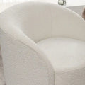 Set of 2 KINWELL 34-Inch Wide Upholstered Swivel Barrel Chairs