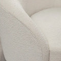 Set of 2 KINWELL 34-Inch Wide Upholstered Swivel Barrel Chairs