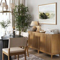 Jasper Contemporary Sideboard - Kitchen Storage Cabinet with Elegant Fluted Doors