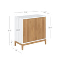 Jasper Contemporary Sideboard - Kitchen Storage Cabinet with Elegant Fluted Doors