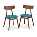 Set of 2 Cadiz Dining Chairs in Solid Beechwood by Simple Living