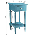 Khloe French Country Accent Table with Shelf and Drawer by Convenience Concepts