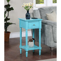 Khloe French Country Accent Table with Shelf and Drawer by Convenience Concepts