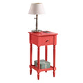 Khloe French Country Accent Table with Shelf and Drawer by Convenience Concepts
