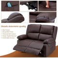 AECOJOY Dual Reclining Loveseat with Heat and Massage Features