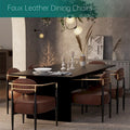 Plush Boucle Dining Chair with Thick Cushion and Elegant Metal Frame for Living Room