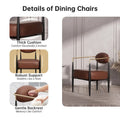 Plush Boucle Dining Chair with Thick Cushion and Elegant Metal Frame for Living Room