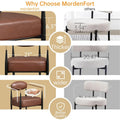 Plush Boucle Dining Chair with Thick Cushion and Elegant Metal Frame for Living Room