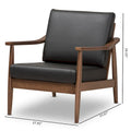 Baxton Studio Mid-Century Modern Lounge Chair