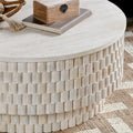 Norwood 40-Inch Round Coffee Table by Classic Home