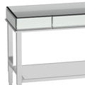 iNSPIRE Q Bold Camille Mirrored Console Table TV Stand with Drawer