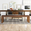Anaisha Rustic Solid Mango Wood Dining Bench - Furniture of America