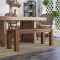 Anaisha Rustic Solid Mango Wood Dining Bench - Furniture of America