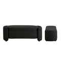 Denhour Contemporary Boucle Storage Bench - DH BASIC Pressice for Bedroom and Entryway