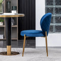Roundhill Furniture Amoa Modern Velvet Upholstered Dining Chair