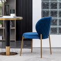 Roundhill Furniture Amoa Modern Velvet Upholstered Dining Chair