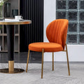 Roundhill Furniture Amoa Modern Velvet Upholstered Dining Chair