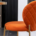 Roundhill Furniture Amoa Modern Velvet Upholstered Dining Chair
