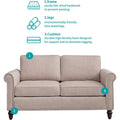 Mixoy Contemporary Loveseat Sofa