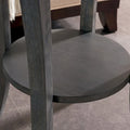 Leick Home Round Side Table Featuring a Convenient Shelf