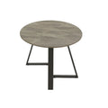 iNSPIRE Q Modern Jurmala Glossy Sintered Stone Tables with Grey Metal Base
